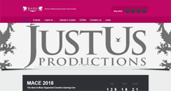 Desktop Screenshot of justusproductions.com